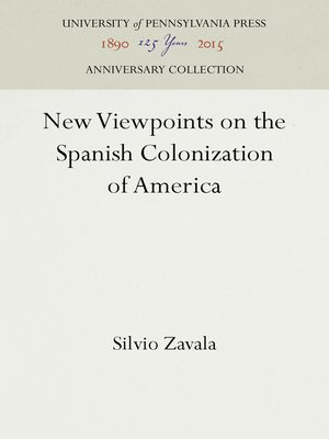 cover image of New Viewpoints on the Spanish Colonization of America